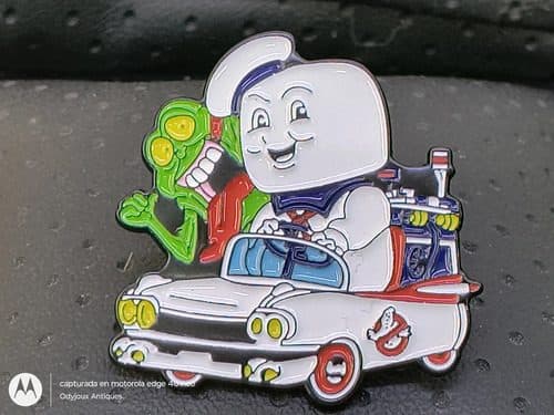 Pin/broche Metálico Ghostbusters Cazafantasmas Retro 3.4cm Blanco Y Verde Pin/broche Metálico Ghostbusters Cazafantasmas Retro Anime 3.4cm