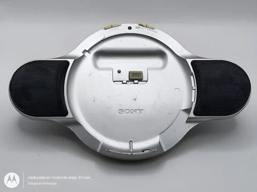 Bocina Base Sony Para Discman Bca-dne320s Funcionando Plateado Plateado