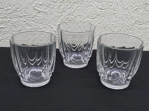 Set Vasos Old Fashion On The Rock Francia 70's Vintage 250ml Transparente