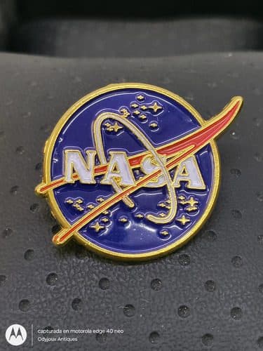 Pin/broche Nasa Logo Circular Metálico 3.4cm Azul Nasa — Coleccionables vintage
