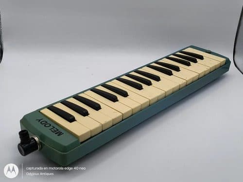 Melódica Marca Melody 32 Teclas Vintage Incompleta Funciona Azul
