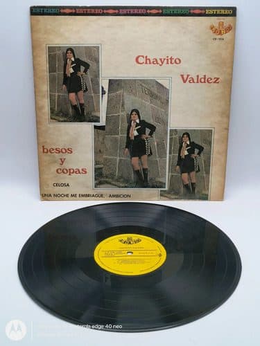 Disco Lp Acetato Chayito Valdez Besos Y Copas Cronos 1975 Estándar
