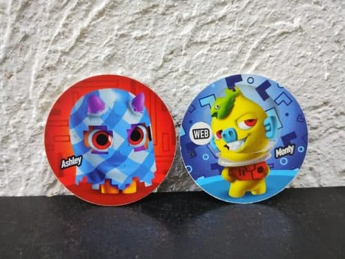 Tazos Super Funki Punky Classic 2-pack 2013 Ashley Y Monty — Coleccionables vintage, años NOW