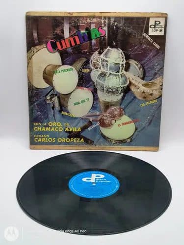 Disco Lp Cumbias Con La Orquesta Del Chamaco Ávila 1975 Estándar