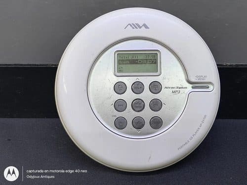 Discman Reproductor Portátil Aiwa Mp3 Xp-zv700 Vintage Retro Blanco — Audio vintage, años NOW