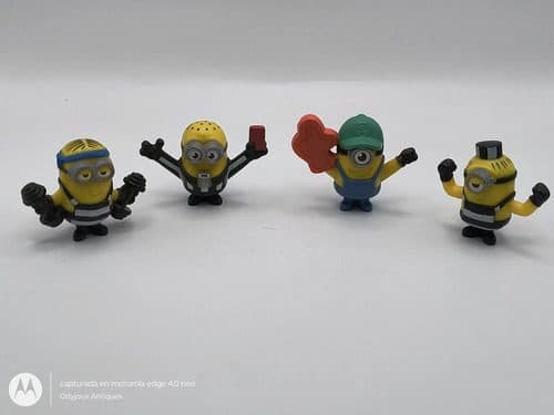 Lote Figuras Minions Mcdonald's 2019 Nace Un Villano 4-pack