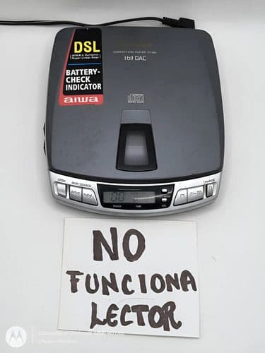 Discman Aiwa Cd Player Xp-260 Retro No Sirve Lector Reparar Plateado — Audio vintage, años 90s