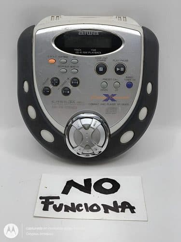 Discman Aiwa Cross X Trainer Xp-sr320 Radio Am/fm No Sirve Plateado