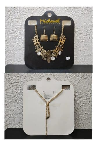 Carton Para Exhibir Bisutería Collar Joyería 200pzas Usado