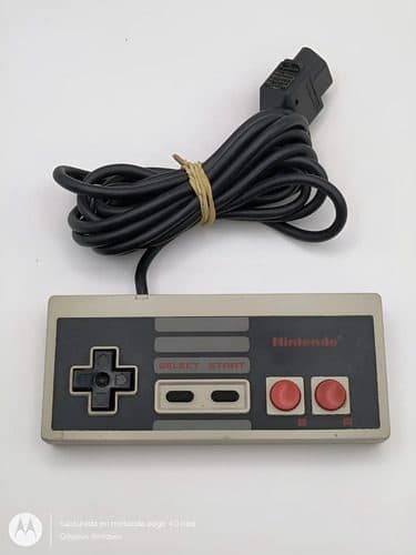 Control Para Nintendo Nes De 1985 Retro Original Usado Gris