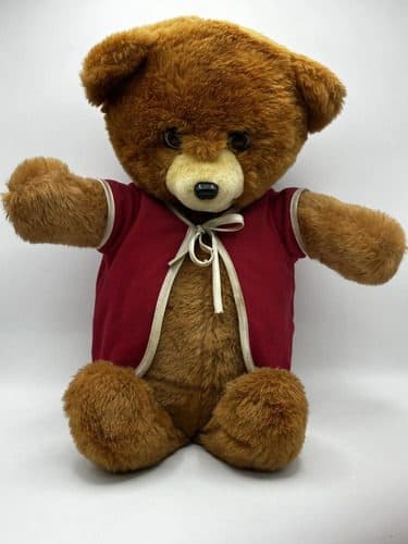 Oso Teddy 1986 Abc Toys Cuenta Cuento Cassette/pilas Vintage Marrón — Audio vintage, años 80s