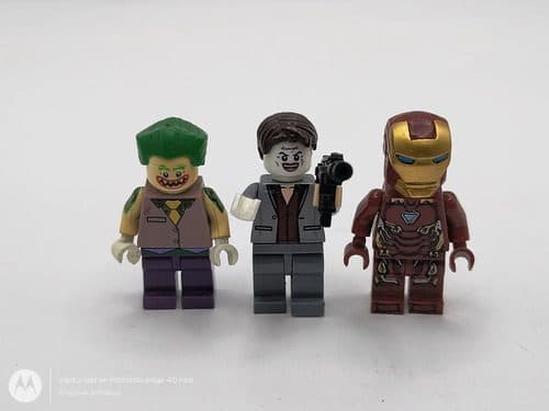 Lote 3 Figuras Bootlegos Iron Man Y The Jokers Retro 4cm 3