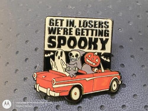 Pin/broche Get In, Losers We're Getting Spooky Terror Metal Rojo Pin/broche Get In, Losers We're Getting Spooky Terror Metal 2.7cm
