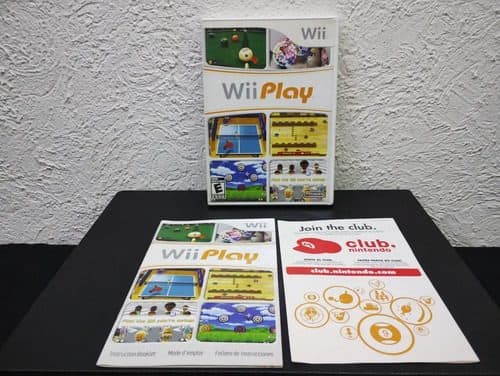 Wii Play Solo Caja Y Manual Nintendo Wii Original