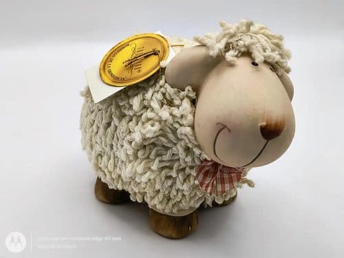 Borreguito De La Abundancia Tierno Trentino Adorno 10.5cm Beige