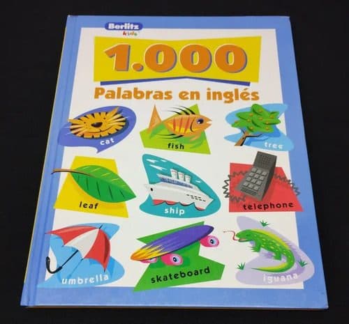 Libro 1000 Palabras En Ingles Berlitz Kids Año 1998 — Coleccionables vintage, años 90s