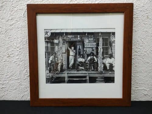 Cuadro Decorativo Coca Cola Gente Vintage Retro 35 X 35cm Blanco Y Negro Contorno Café Café