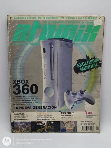 Revista Atomix No.64 Junio 2005 Xbox 360 — Coleccionables vintage, años NOW