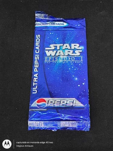 Ultra Pepsi Cards Star Wars Episodio 1 Sobre Original 90's
