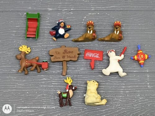 Lote Mini Figuras Coca Cola Villas Navidad 11pz De Coleccion — Coleccionables vintage, años NOW