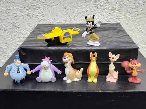 Set Figuras Turbo Maníacos Animaniacs Sonrics 8pz 90s Retro — Decoración vintage, años 90s