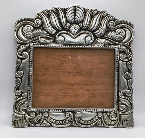 Marco Para Fotos Antiguo De Madera Y Peltre Ornamentado Plateado Marco De Fotos Antiguo De Peltre Ornamentado Grande Vintage Admite Fotos De 8 X 6