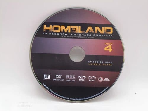 Dvd Homeland - Segunda Temporada Disco 4 Solo Disco Original
