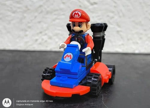 Figura Mario Kart Carrito Go Kart Armable Y Desarmable