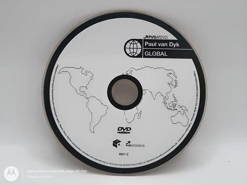 Dvd Paul Van Dyk - Global Año 2003 Solo Disco Original