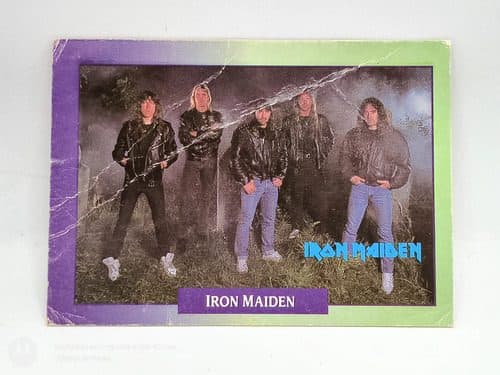 Tarjeta De Colección Rockcards Iron Maiden 1991 #180 Brockum — Coleccionables vintage, años 90s