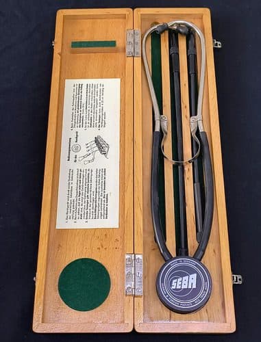 Seba Alemán 60's Fonendoscopio De Colección Antiguo Vintage