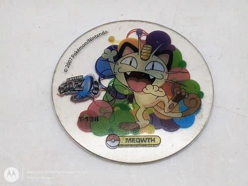Tazo Pokémon Crystal #t-138 Meowth Año 2007 Original — Gaming vintage, años NOW