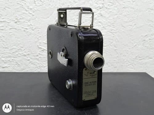Cámara Vintage Cine Kodak Eight-25 Hecha En U.s.a Año 1934 Negro