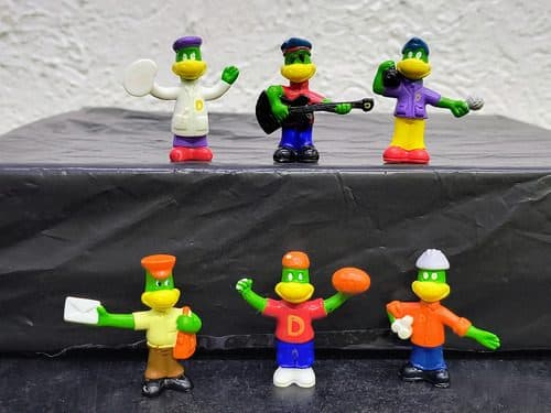 Figuras Danone Dino Danonino Set 6-pack 90's Vintage Retro