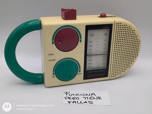 Radio Am/fm Bontempi Sr-7250 Retro Años 80's Con Detalle Beige