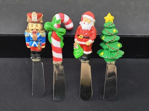Esparcidores Navideños Vintage 90's 4-pack Boston Warehouse Verde Y Rojo — Decoración vintage, años 90s