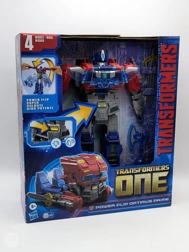 Figura D Acción Power Flip Optimus Prime Transformers Hasbro
