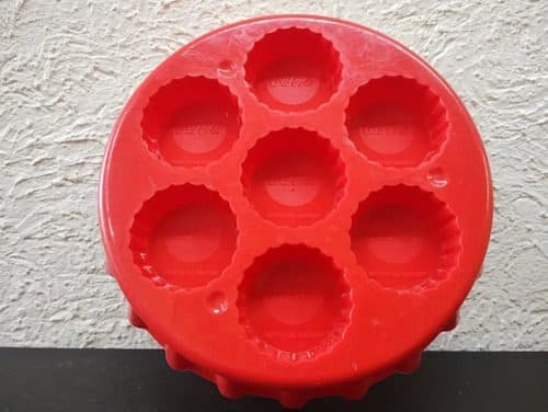 Molde Para Hielo Coca Cola De Colección En Forma Corcholata Rojo — Coleccionables vintage