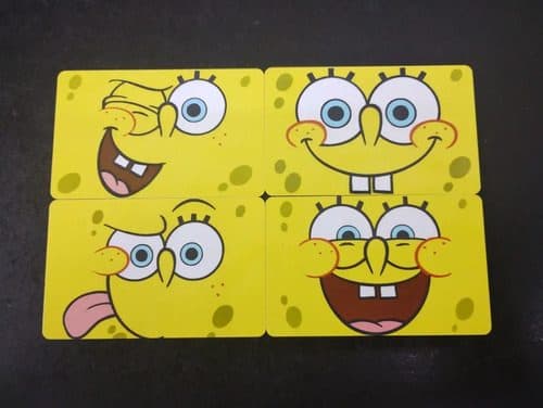 Tarjetas 4-pack Bob Esponja Coleccionables Retro Recorcholis — Coleccionables vintage, años NOW