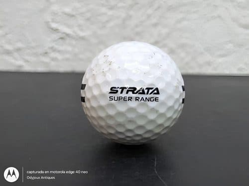 Pelota De Golf Strata Super Range Original Usada Blanco — Coleccionables vintage