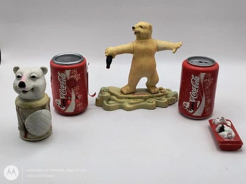 Lote Coca Cola Navideño Cachivaches Caravana Oso Para Piezas — Coleccionables vintage