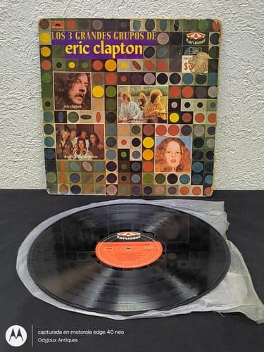Disco Vinilo Los 3 Grandes Grupos De Eric Clapton 1972 Estándar