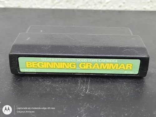 Videojuego Beginning Grammar Home Computer Command Module
