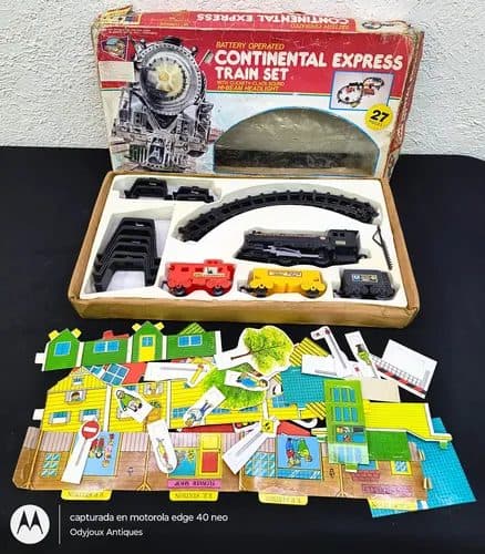 Continental Express Train Set En Caja Vintage 80s Incompleto