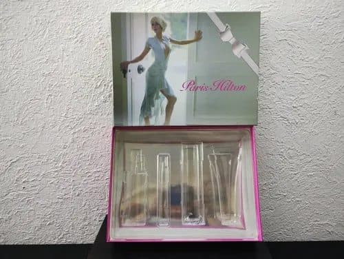 Caja Set Paris Hilton Solo Caja Original Uso Rosa 1 — vintage México