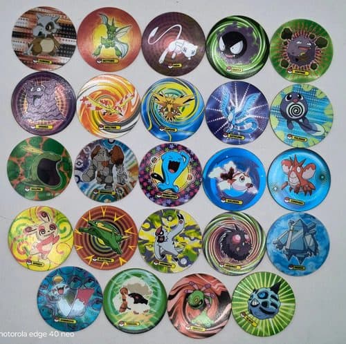Lote Tazos Pokémon 4 Classic Año 2007 Nintendo 24pz Original