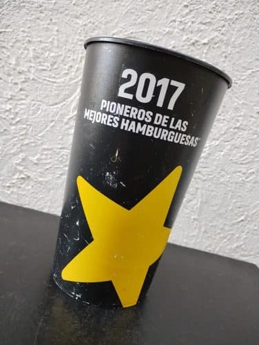 Vaso Promocional Coca Cola Sin Azúcar Carl's Jr 2017 Origina