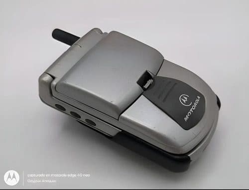Celular Vintage Motorola Timeport P8190 Con Clip Original Plateado