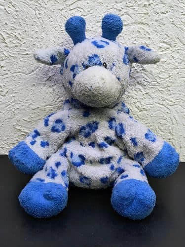 Jirafa De Peluche Azul Marca Tylux Original Usado Azul — Coleccionables vintage, años 90s