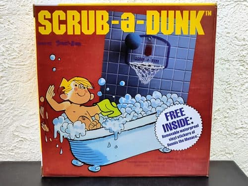 Juguete Daniel El Travieso Scrub A Dunk Para Bañera Vintage Azul